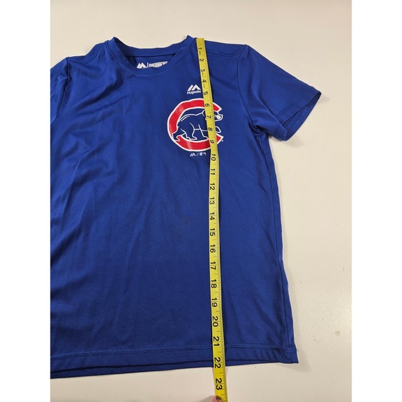 Majestic evolution tee Size YM your medium cubs baseball performance - Picture 7 of 7